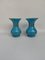 19th Century Baluster Vases in Blue Opaline, Set of 2 1