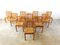 Scandinavian Pine Wood and Wicker Dining Chairs, 1970s, Set of 10 5