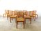 Scandinavian Pine Wood and Wicker Dining Chairs, 1970s, Set of 10 3