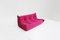 Togo Drei-Sitzer Sofa aus rosa Wollstoff von Michel Ducaroy für Ligne Roset, 2007 9