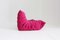 Togo Three-Seater Sofa in Pink Wool Fabric by Michel Ducaroy for Ligne Roset, 2007 2