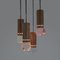 4-Pendant Chandelier with Perspex Diffusers by Gaetano Missaglia, 1960s 7