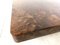 Tavolino da caffè in pelle di capra laccato in multistrato curvato attribuito ad Aldo Tura, Immagine 2