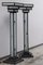 Large Art Deco Floor Lamps Hotel Hammered Iron and Glass, France, 1930s, Set of 2 6