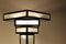 Lámparas de pie Art Déco grandes de hotel de hierro martillado y vidrio, Francia, años 30. Juego de 2, Imagen 27