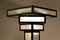 Lámparas de pie Art Déco grandes de hotel de hierro martillado y vidrio, Francia, años 30. Juego de 2, Imagen 12