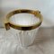 Modernist French Clear and Gold Acrylic Glass Wine Cooler by Gosset, 1970s, Image 4