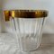 Modernist French Clear and Gold Acrylic Glass Wine Cooler by Gosset, 1970s 7