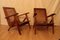 Wood and Cane Armchairs, 1975, Set of 2 5