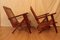 Wood and Cane Armchairs, 1975, Set of 2 3