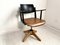 Height-Adjustable Leather Armchair, 1950s, Image 5