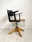 Height-Adjustable Leather Armchair, 1950s, Image 4