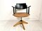 Height-Adjustable Leather Armchair, 1950s, Image 1