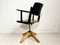 Height-Adjustable Leather Armchair, 1950s, Image 8