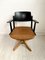 Height-Adjustable Leather Armchair, 1950s, Image 6