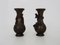 Antique Japanese Dragon Vases in Patinated Bronze, 1900 3