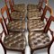 English Dining Chairs in Walnut & Leather, Victorian, 1870s, Set of 8 6