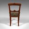 Englische Esszimmerstühle aus Nussholz & Leder, Viktorianisch, 1870er, 8 . Set 5
