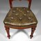 English Dining Chairs in Walnut & Leather, Victorian, 1870s, Set of 8 7