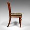 English Dining Chairs in Walnut & Leather, Victorian, 1870s, Set of 8 3