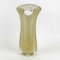 Flower Vase in Transparent Glass and Gold, 1950s 6