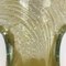 Flower Vase in Transparent Glass and Gold, 1950s 4