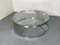 Space Age Stainless Steel and Glass Round Coffee Table, France, 1980s, Image 3