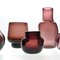 Vases with Purple Nuances by Claude Morin, 1980s, Set of 5, Image 3