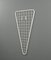 Ice Cream Cone Wall Coat Rack in Wire with 2 Hooks, 1980s 1