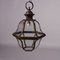 20th Century Metal Glass Inserts Lantern, Italy, Image 3