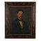 Retrato masculino, óleo sobre lienzo, siglo XX, enmarcado, Imagen 1