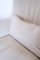 Poltrona Micromilla con sgabello in tessuto bianco di Marac, Italy, set di 2, Immagine 10