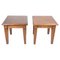Side Tables in Polished Wood, 1970s, Set of 2, Image 1