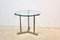 PBrass and Glass Round Side Table attributed to Peter Ghyczy, 1970s 8