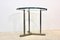 PBrass and Glass Round Side Table attributed to Peter Ghyczy, 1970s 1