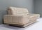 Sofá de dos plazas de cuero marfil de Rolf Benz, Alemania, años 80, Imagen 7