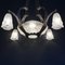 Lámpara colgante Art Déco atribuida a P. Gilles, Francia, años 20, Imagen 10