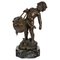 Early 20th Century Regule Sculpture with Marble Base attributed to Auguste Moreau, Image 1