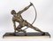 Early 20th Century Bronze Sculpture of Heracles with Marble Base, Image 7