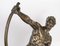 Sculpture en Bronze d'Héraclès avec Socle en Marbre, Début du 20e Siècle 5
