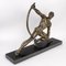 Early 20th Century Bronze Sculpture of Heracles with Marble Base 4