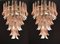 Sumptuous Pink and White Petal Murano Glass Chandelier, Italy, 1980s 5