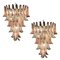 Sumptuous Pink and White Petal Murano Glass Chandelier, Italy, 1980s 1
