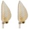 Murano Glass Wall Sconces attributed to Barovier & Toso, Italy, 1970s, Set of 2, Image 1