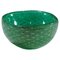 Small Bowl in Green Sommerso Glass by Carlo Scarpa for Venini Murano, 1930s 1