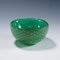 Cuenco pequeño de vidrio Sommerso verde de Carlo Scarpa para Venini Murano, años 30, Imagen 2