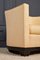 Art Deco Sessel mit Gestell aus cremefarbenem Stoff & Holzgestell, 1930er, 2er Set 8
