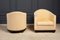 Art Deco Armchairs in Cream Fabric & Wooden Structure, 1930s, Set of 2 4