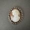 Late 19th Century Brooch Cameo Representing a Womans Profile 1