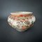Early 20th Century Satsuma Flowerpot with Red Signature Warrior Decoration 4
